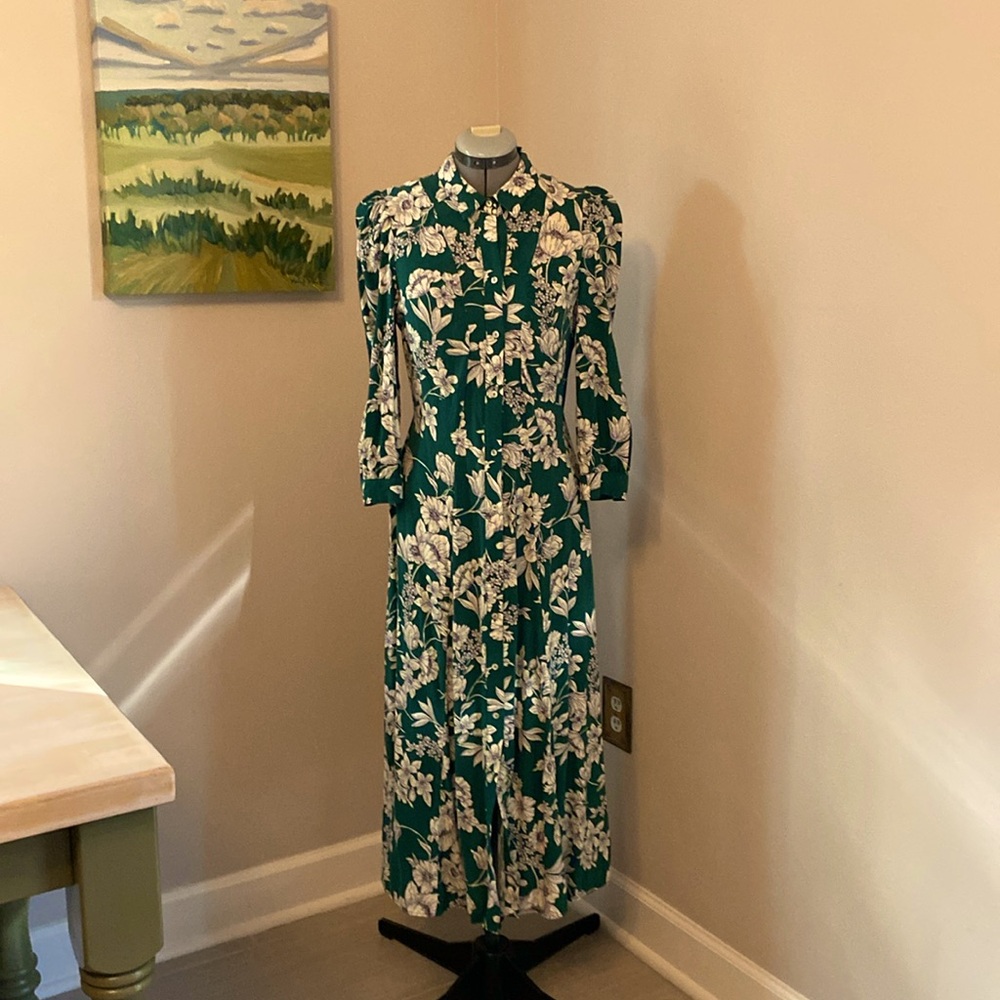 Women’s midi button up beautiful floral